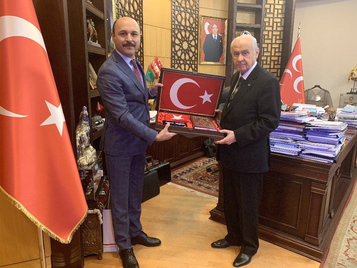Talip Geylan\'dan MHP Genel Bahçeli\'ye Tebrik Ziyareti