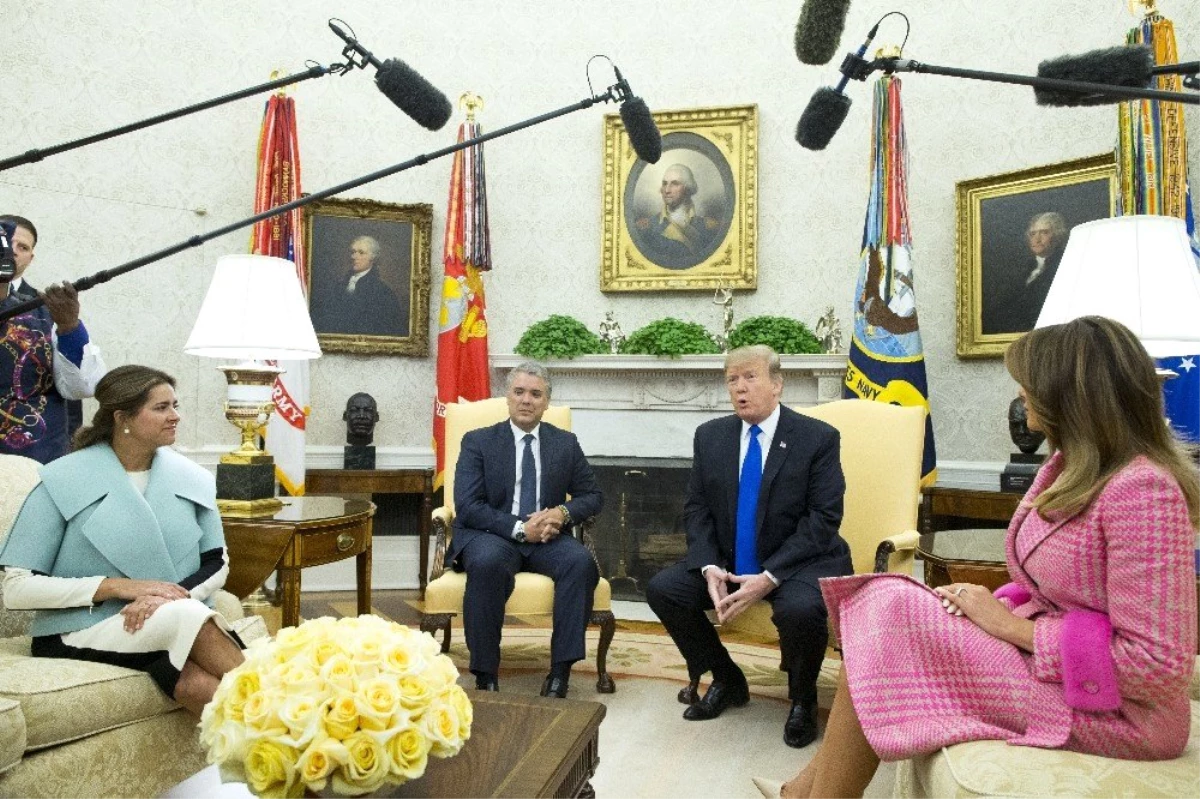 Trump, Kolombiya Devlet Başkanı Duque ile Birlikte
