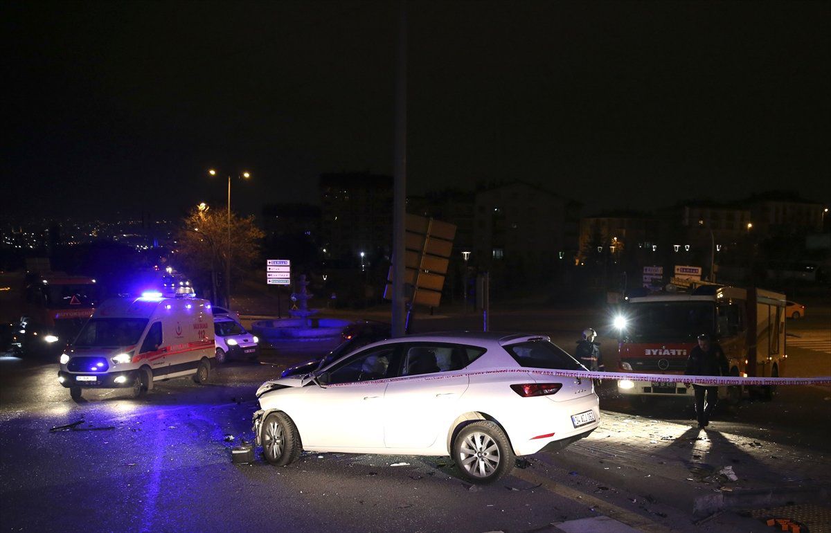 Başkentte Trafik Kazası: 1 Ölü, 3 Yaralı