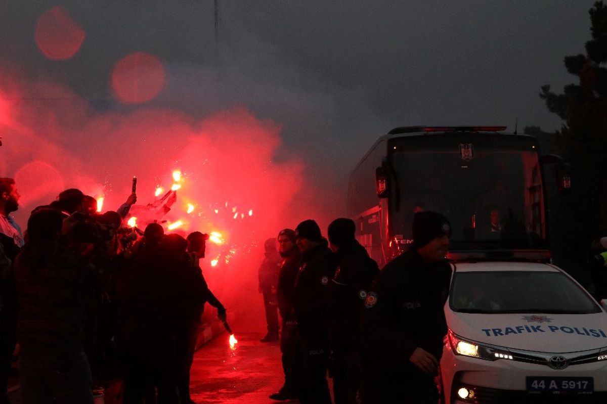 Beşiktaş\'a Malatya\'da Coşkulu Karşılama