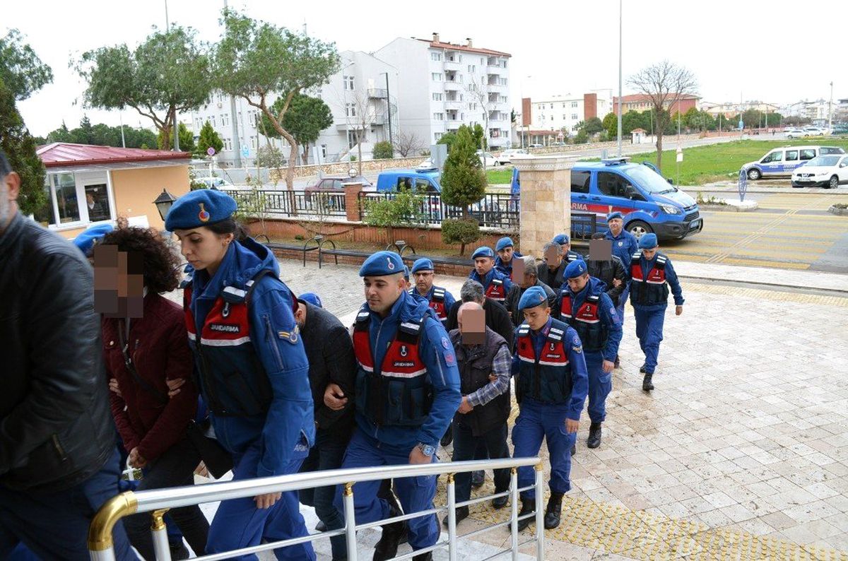 Didim\'deki \'Hazine Arazisi Talanı Operasyonu\'nda Gözaltına Alınanlar Adliyeye Sevke Edildi