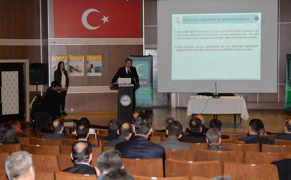 Erzurum\'da, Bağımlılıkla Mücadele Toplantısı