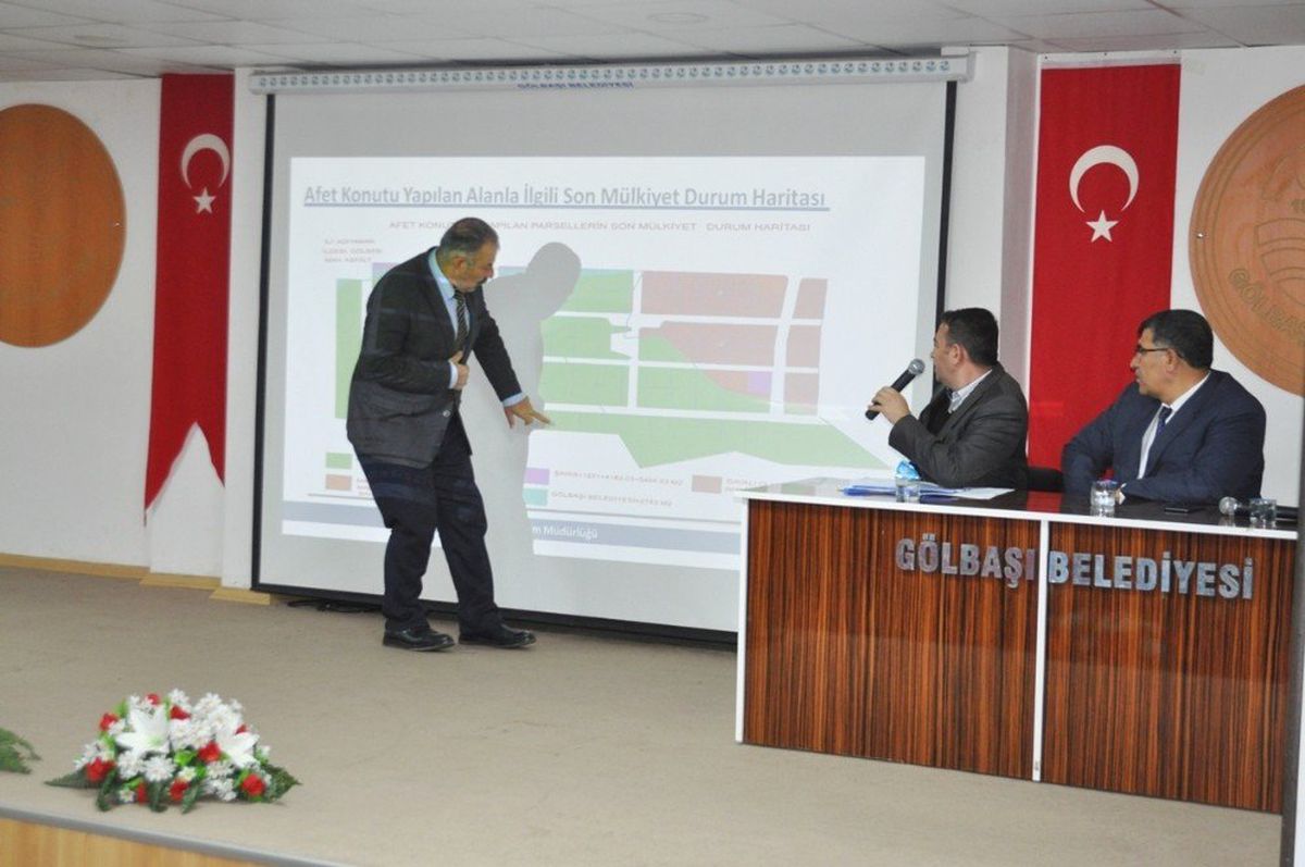 Gölbaşı İlçesinde Afet Konutları Tapu Toplantısı Yapıldı