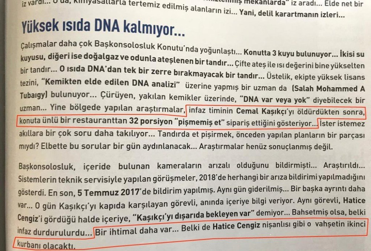 İstanbul Emniyet Müdürlüğü: "İnfaz Timi Kaşıkçı Cinayetinden Sonra 32 Porsiyon Pişmemiş Et Sipariş...