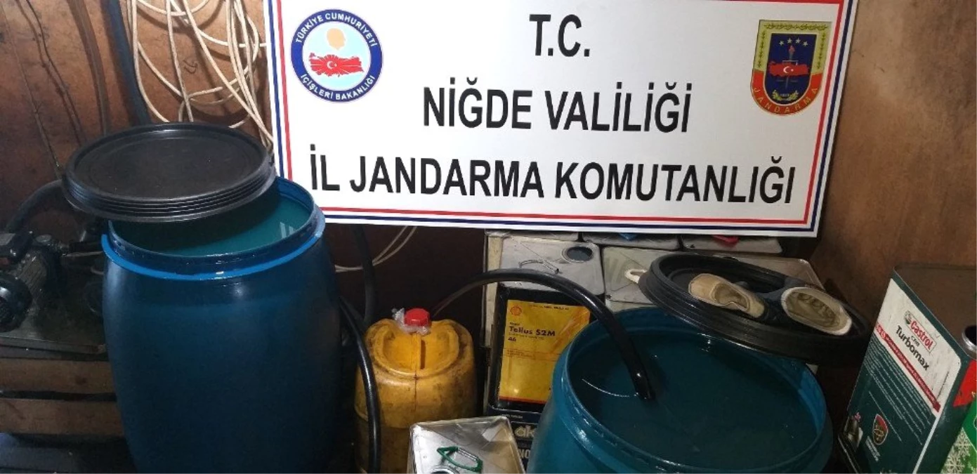 Niğde\'de 416 Litre Kaçak Motorin Ele Geçirildi