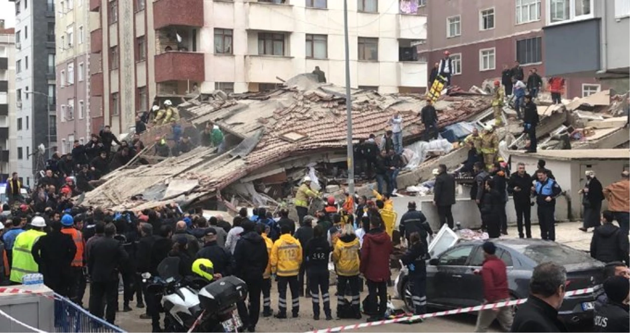 Kartal\'da Çöken Binayla İlgili 3 Kişi Gözaltına Alındı