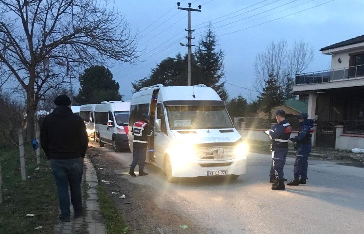 Jandarma\'dan Servis Araçlarına Sıkı Denetim