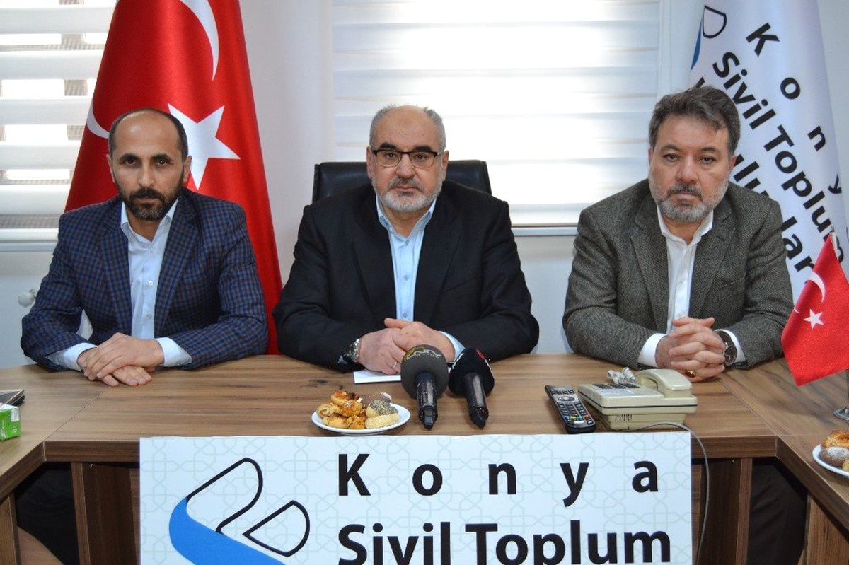Konya\'dan Çin\'in Doğu Türkistan\'da Uyguladığı Zulme Tepki