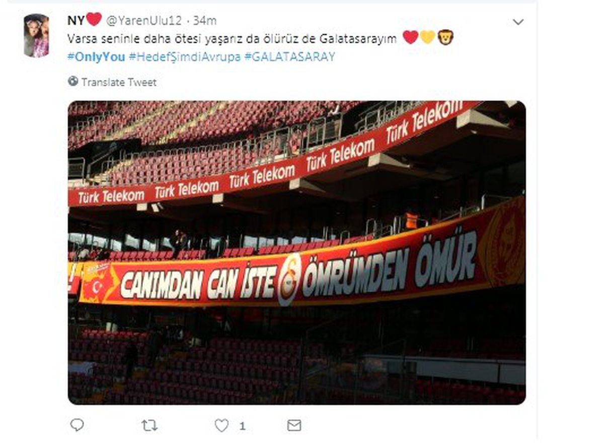 14 Şubat\'ta Galatasaray\'a #OnlyYou ile Aşklarını Dillendirdiler