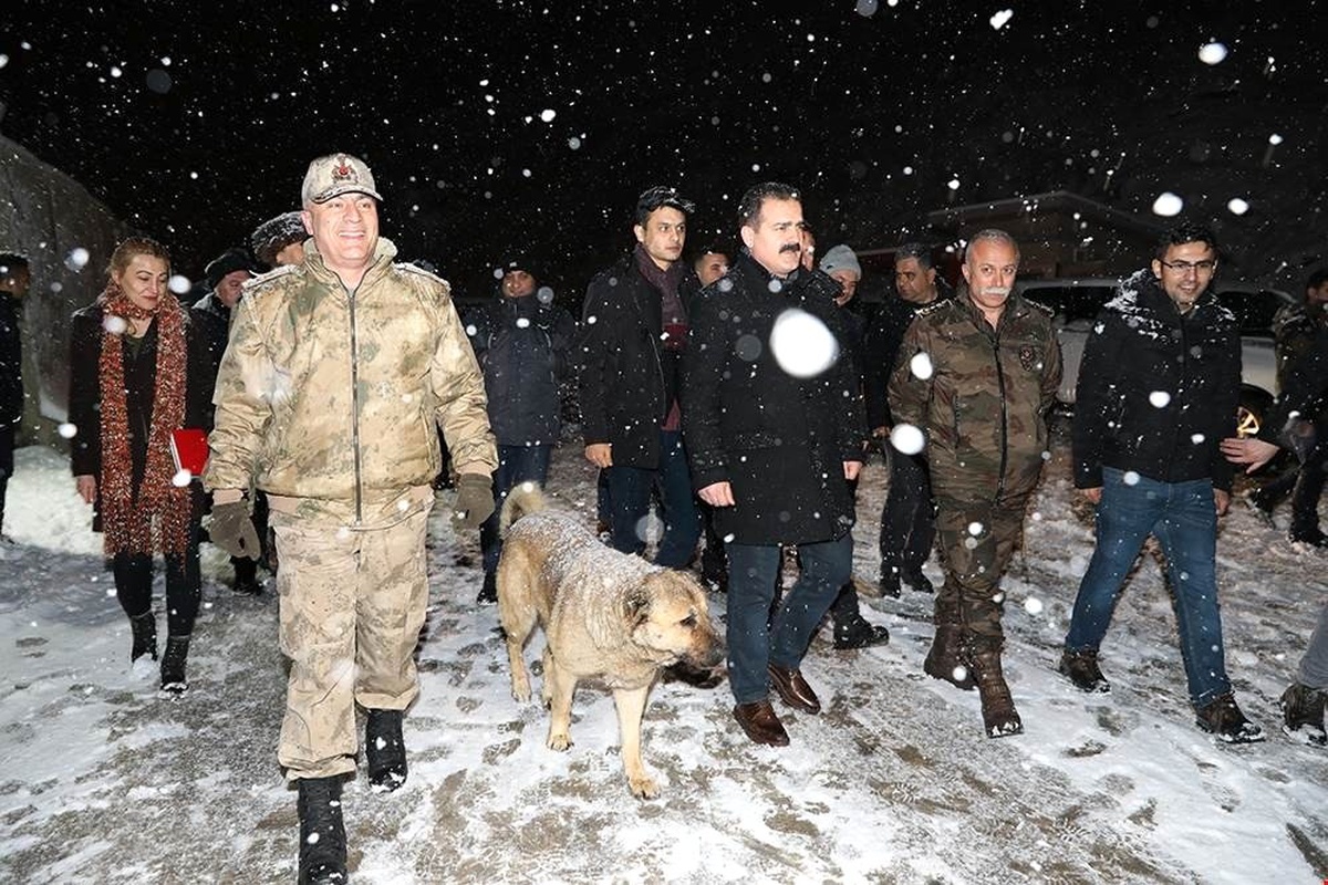 Vali Akbıyık, Kar Yağışı Altında Güvenlik Noktalarını Denetledi