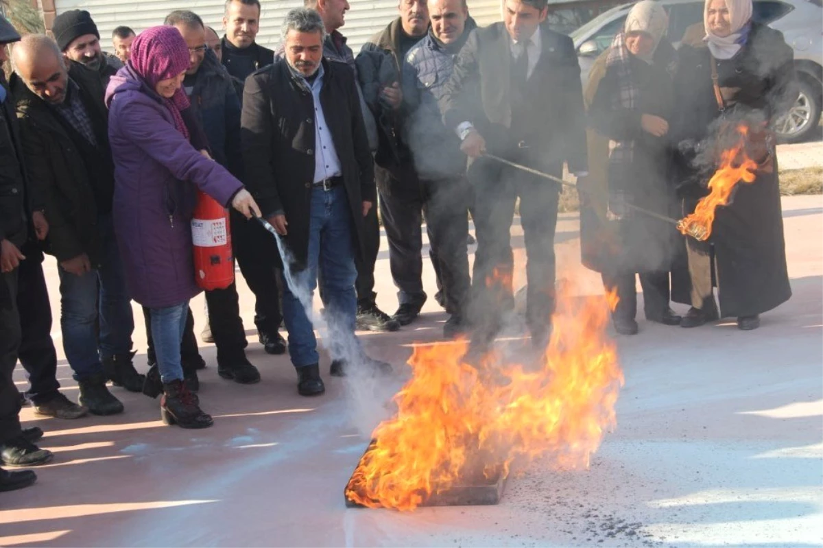 Dört İlçede Yangın Eğitimi ve Tatbikatı Yapıldı