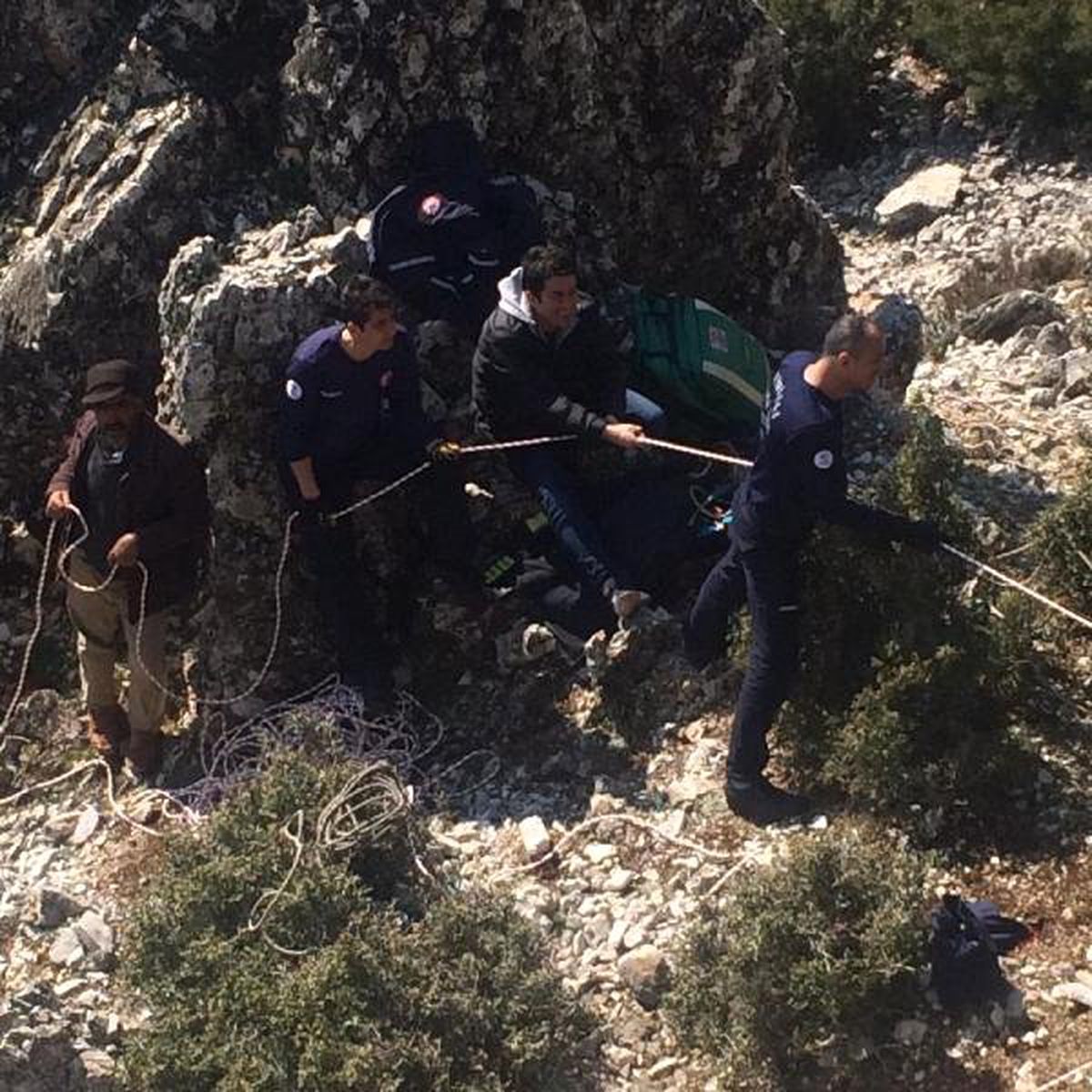 Kanyonda Keçi Kurtarma Operasyonu
