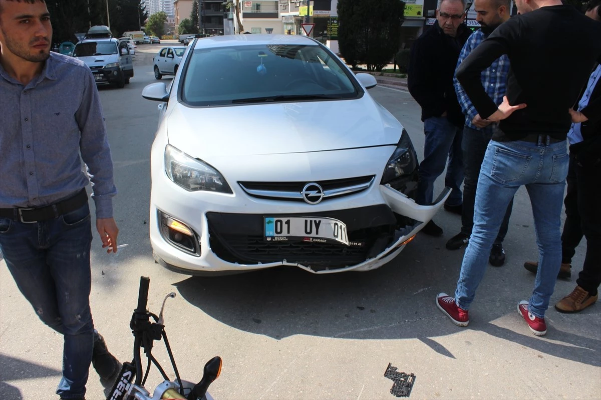 Adana\'da Trafik Kazası: 1 Yaralı
