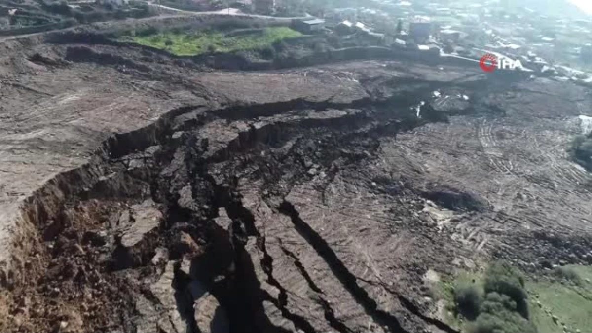 Bornova\'daki Heyelan Felaketinin Ardından Bölge Havadan Görüntülendi