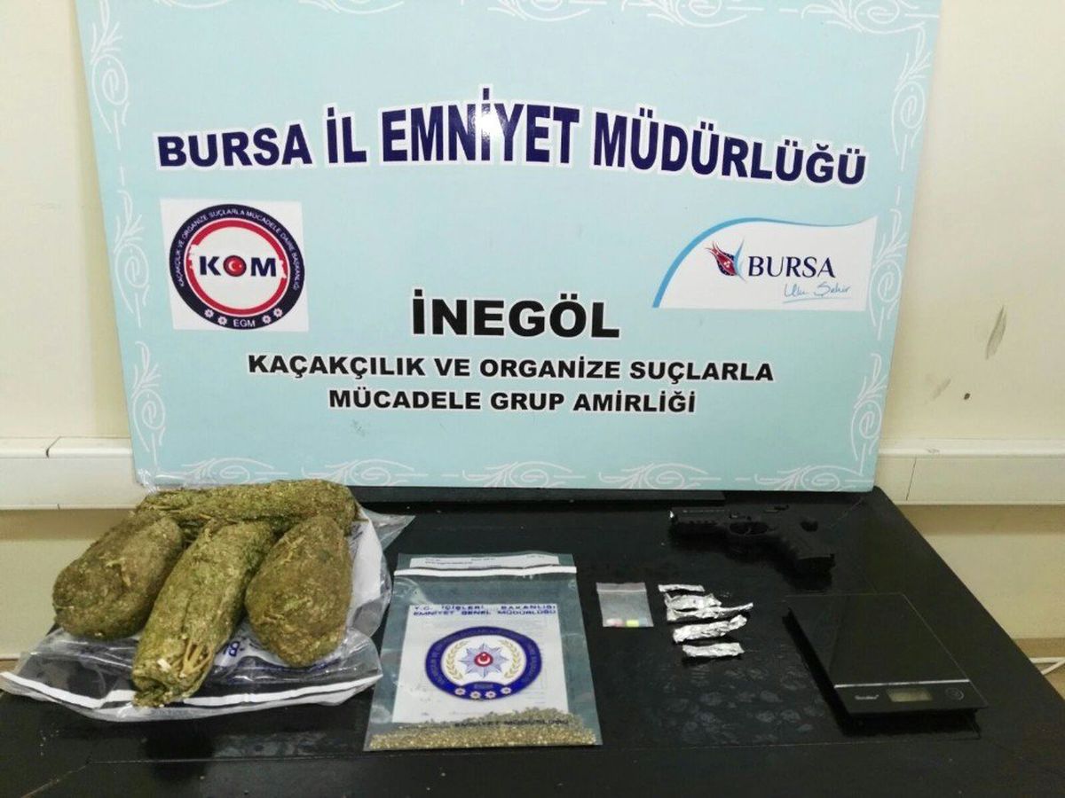 İnegöl\'de Uyuşturucu Operasyonu