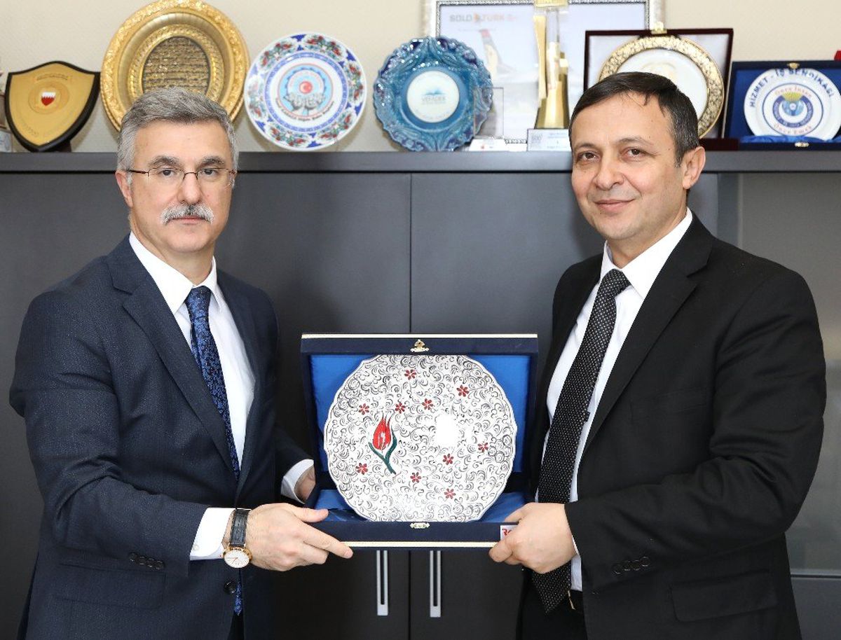 Rekabet Kurumu Başkanı Torlak\'tan Erü Rektörü Çalış\'a Ziyaret