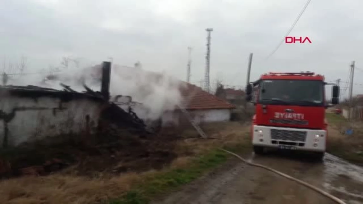 Tekirdağ Yaşlı Adam Yanan Evden Emekleyerek Kurtuldu