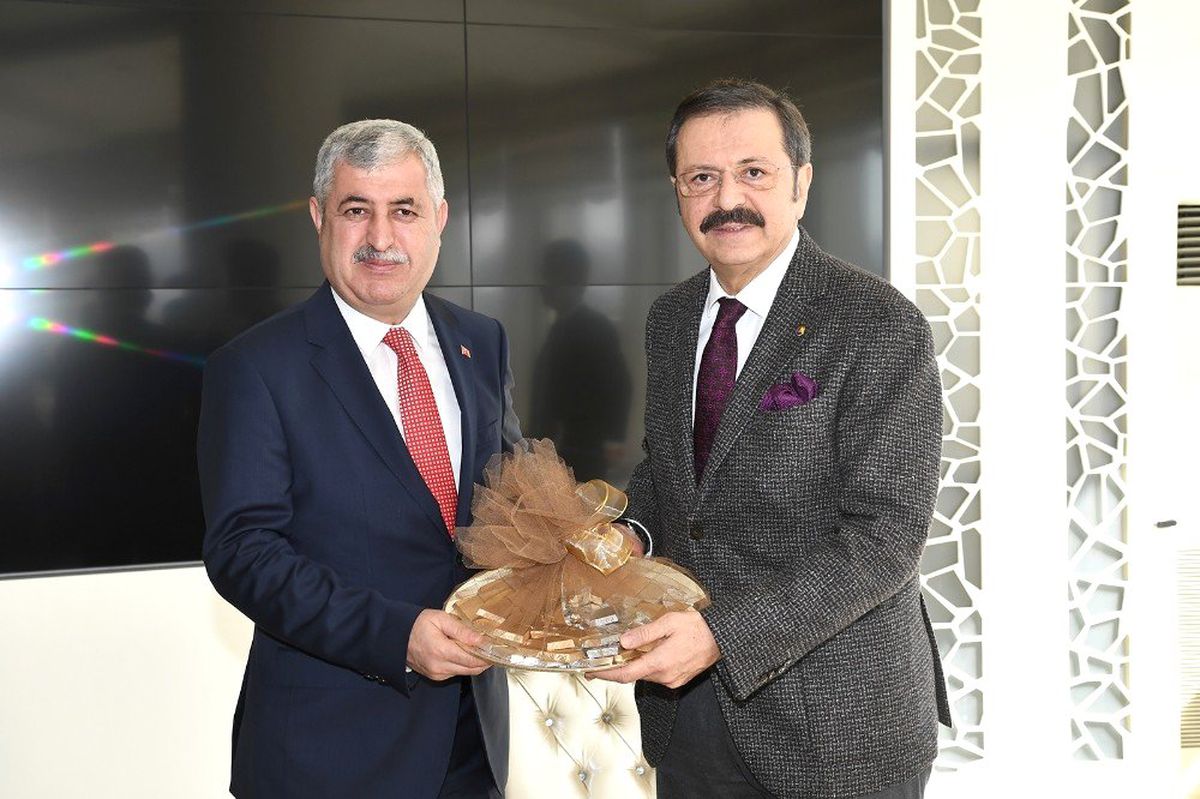 TOBB Başkanı Hisarcıklıoğlu\'ndan Polat\'a Ziyaret