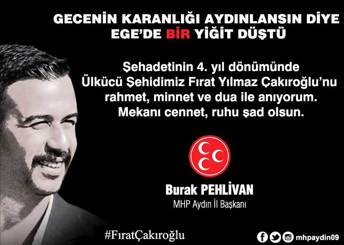 Aydın Mhp, Fırat Çakıroğlu\'nu Unutmadı