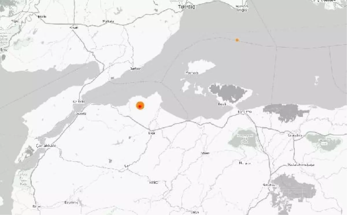 Biga\'da 3,9 Büyüklüğünde Deprem