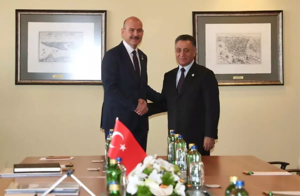 İçişleri Bakanı Ahmet Soylu, Azeri Mevki\'idaşıyla Görüştü