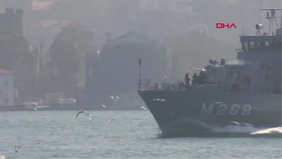 İstanbul- NATO\'ya Bağlı Alman İkmal Gemisi İstanbul Boğazı\'ndan Karadeniz\'e Açıldı