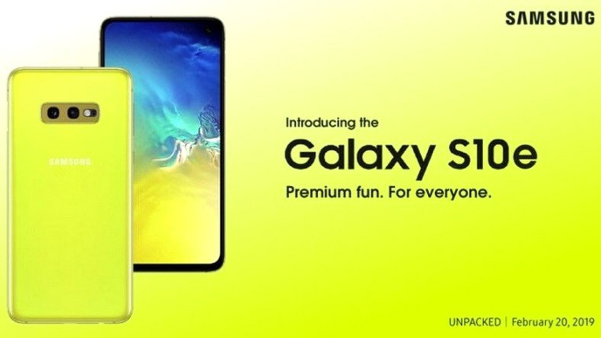 Samsung\'un Gözlerinizi Kanatacak Resmi Galaxy S10e Posteri