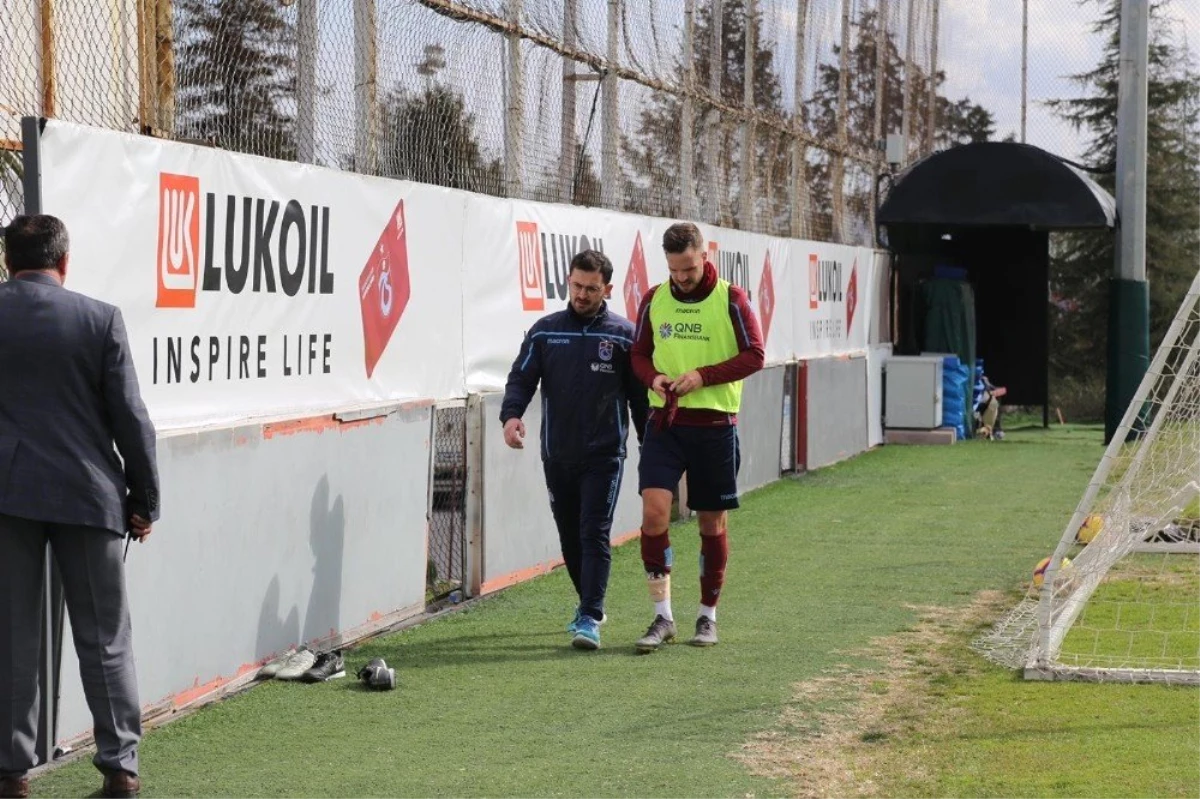 Trabzonspor\'da Novak, Çıktığı İlk İdmanda Yeniden Sakatlandı