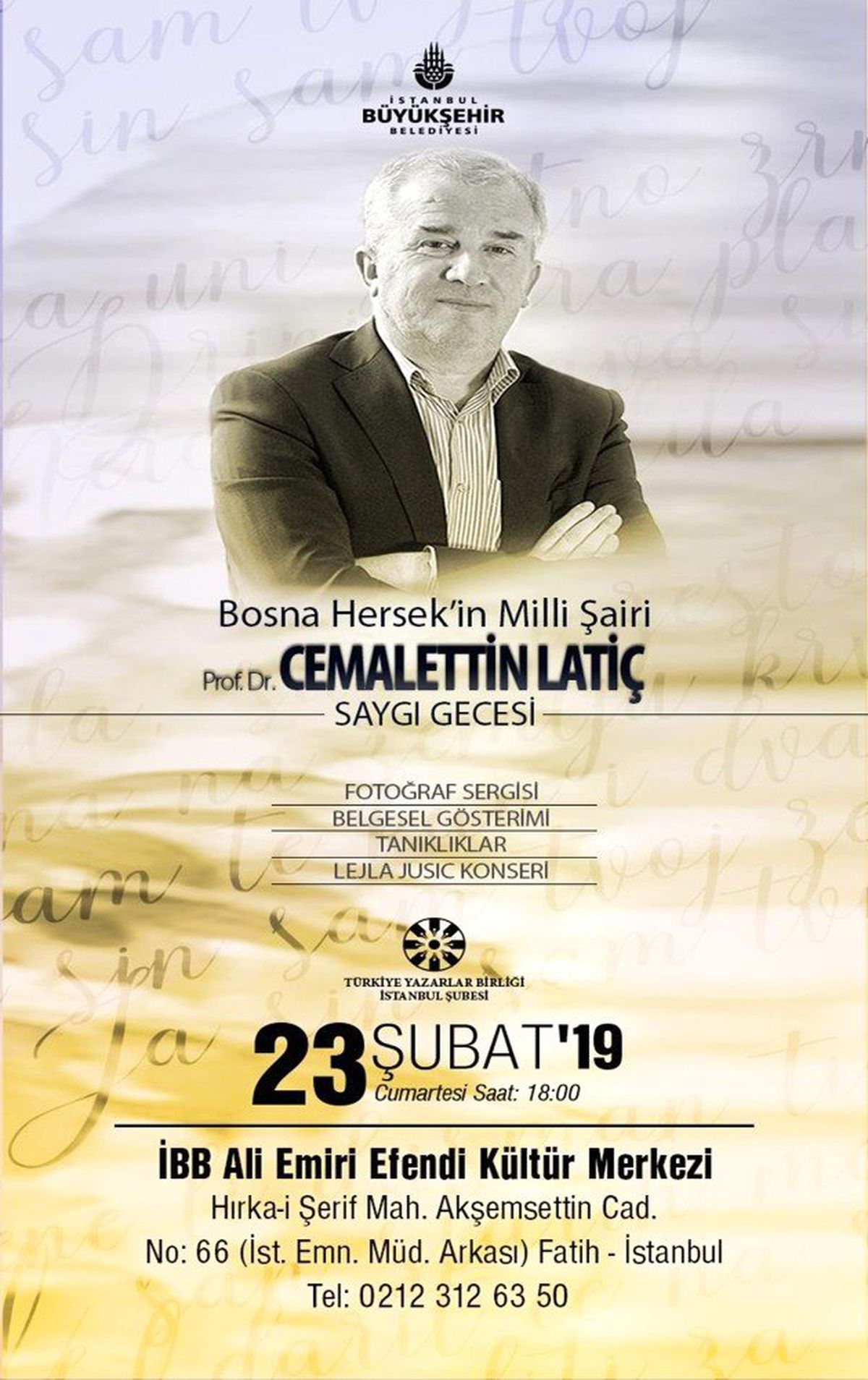 Bosna\'nın "Yunus Emre"Si Cemalettin Latiç\'e Saygı Gecesi
