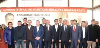 Çan'da Cumhur İttifakı'nın Adayı Abdurrahman Kuzu