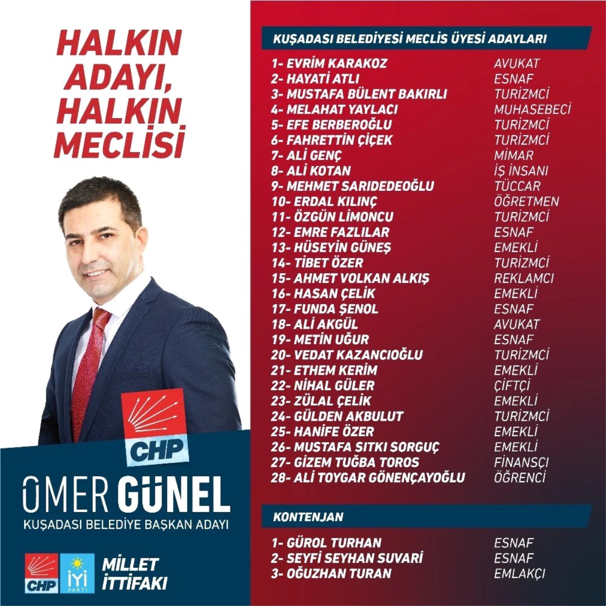 Ömer Günel; "Belediye Meclis Üyeleri Aday Listemiz Her Kesimi Kucakladı"