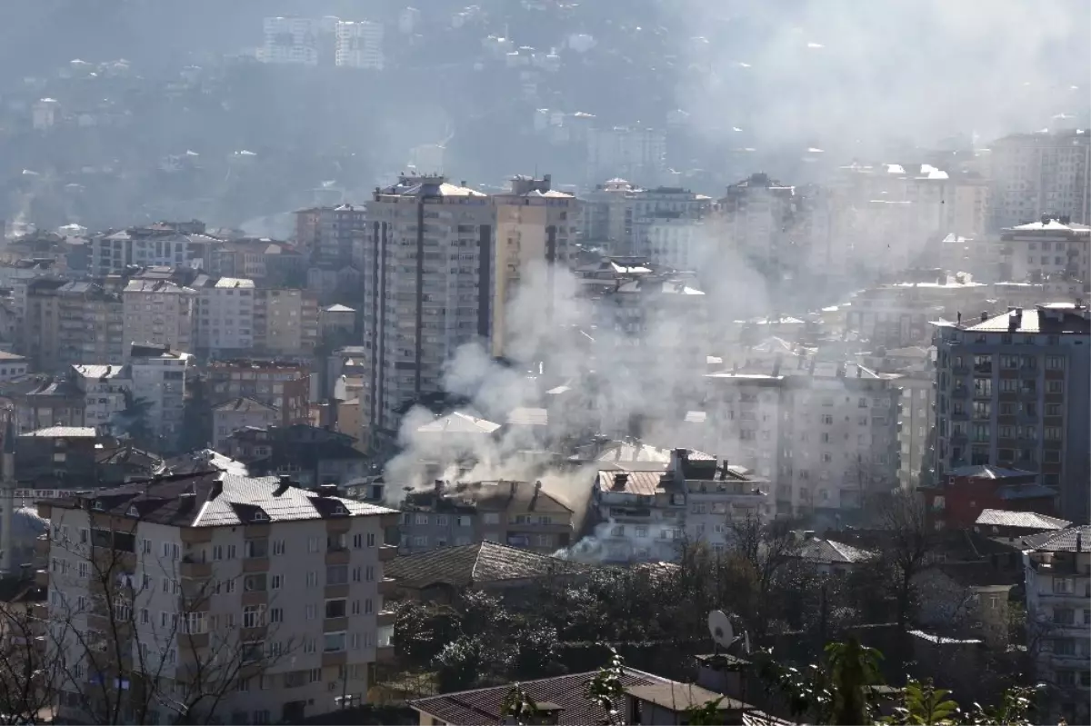 Rize\'de Korkutan Yangın