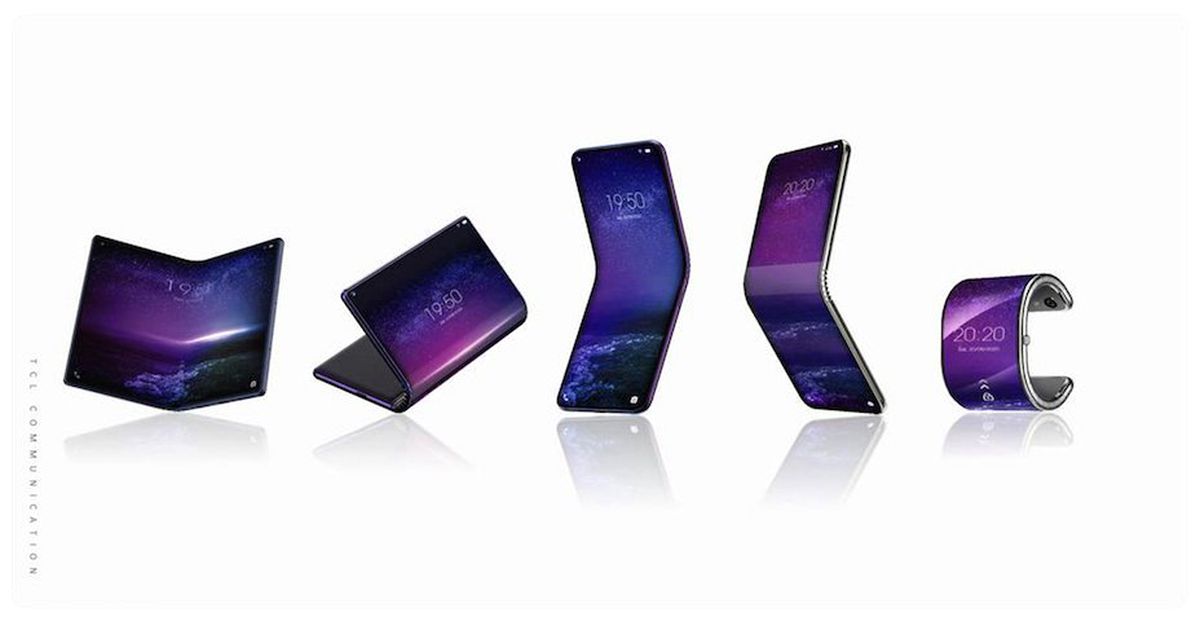 Tcl\'in Katlanabilir Telefon Modellerinde Akıllı Saat Benzeri Bir Bileklikte Var