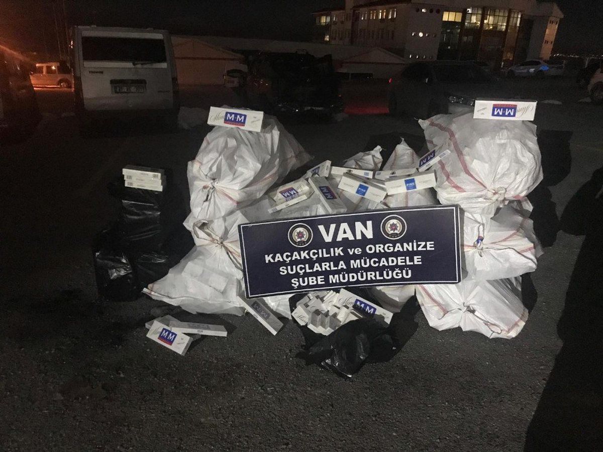 Van\'da Kaçak Sigara Operasyonu