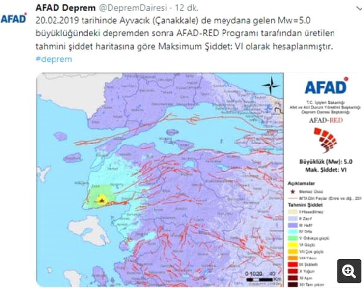 Ayvacık\'taki Deprem Türkiye\'nin Batısını Salladı, İlçede Okullar Tatil (2)