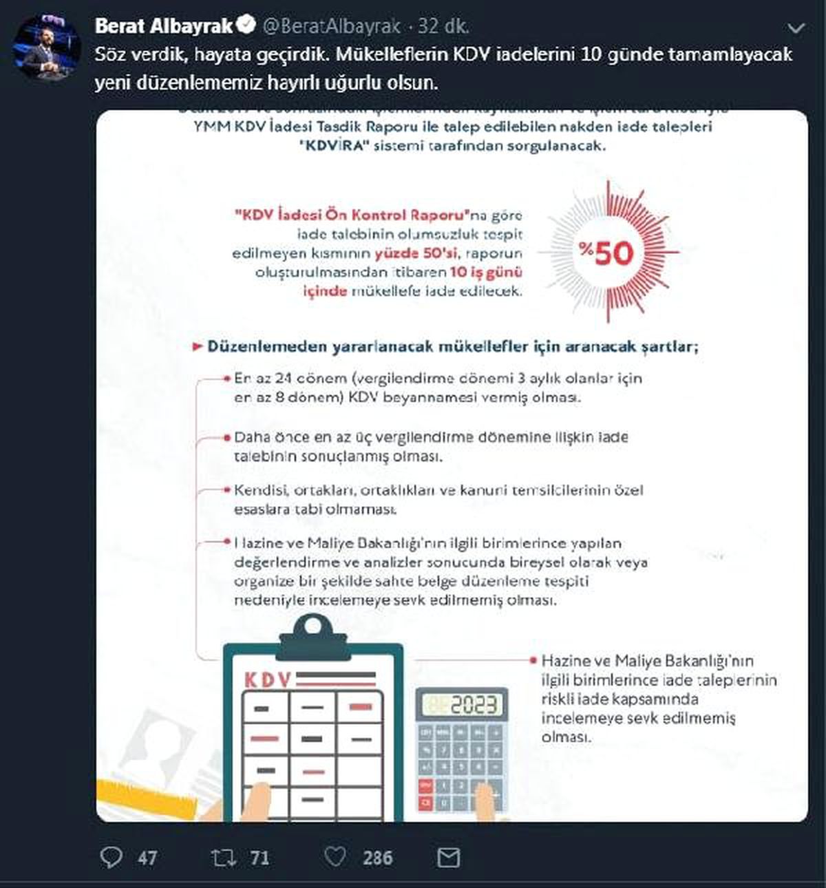 Bakan Albayrak: Söz Verdik, Kdv İade Düzenlemimizi Hayata Geçirdik