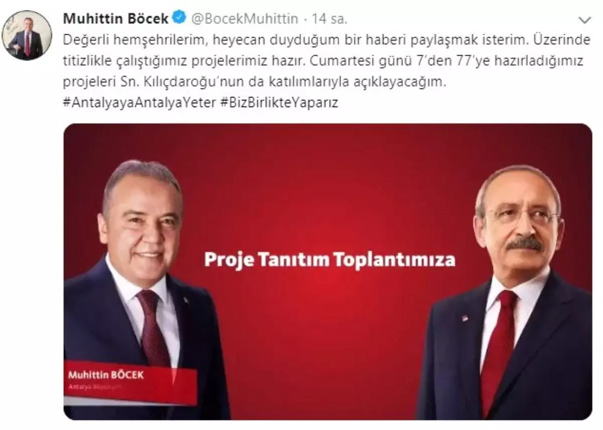 Kılıçdaroğlu Antalya\'ya Geliyor