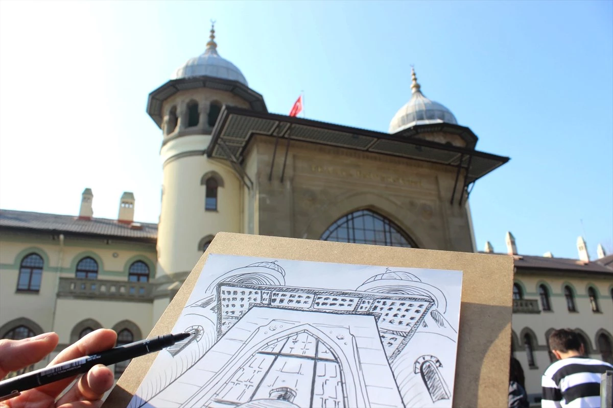 Osmanlı Mirası Üniversite Öğrencileri Çizimiyle Kartpostala Dönüşüyor