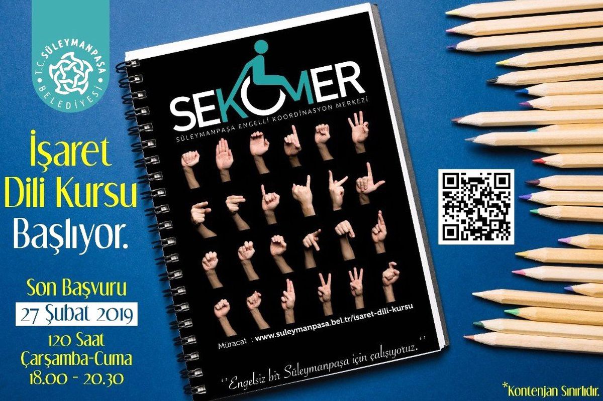 Süleymanpaşa Belediyesinin İşaret Dili Kursu Başlıyor