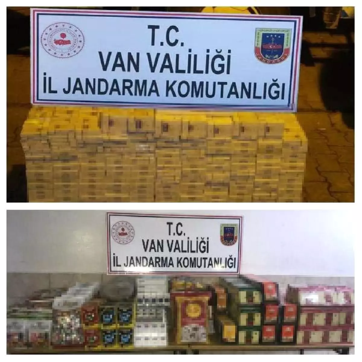 Van\'da Kaçak Sigara, Çay, Pirinç ve Bal Ele Geçirildi