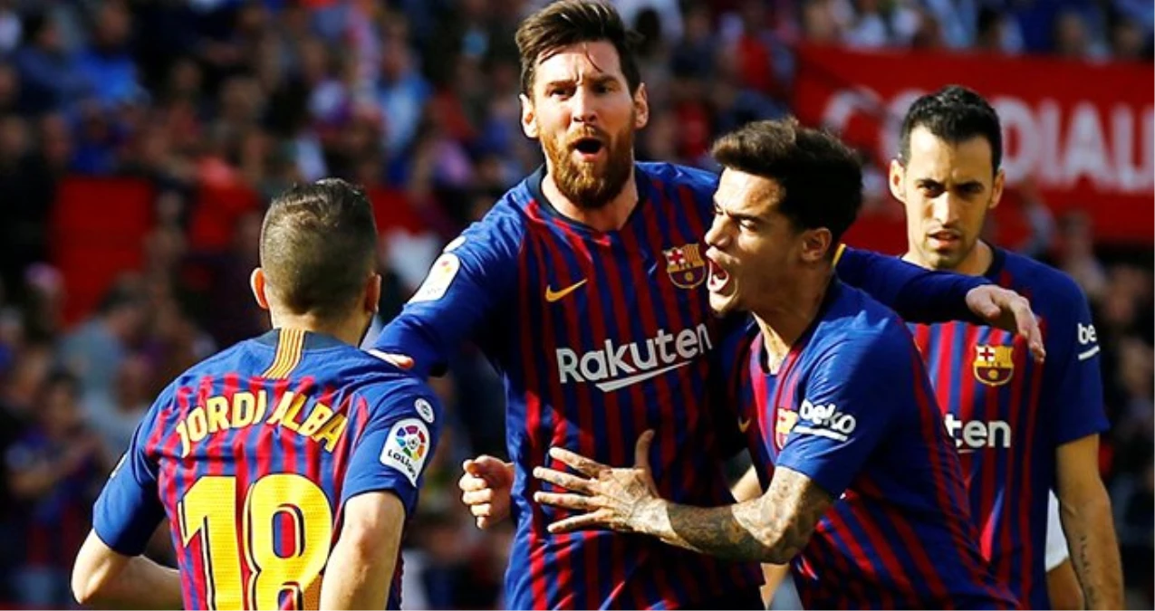 Barcelona, Lionel Messi\'nin Yıldızlaştığı Maçta Sevilla\'yı 4-2 ile Geçti