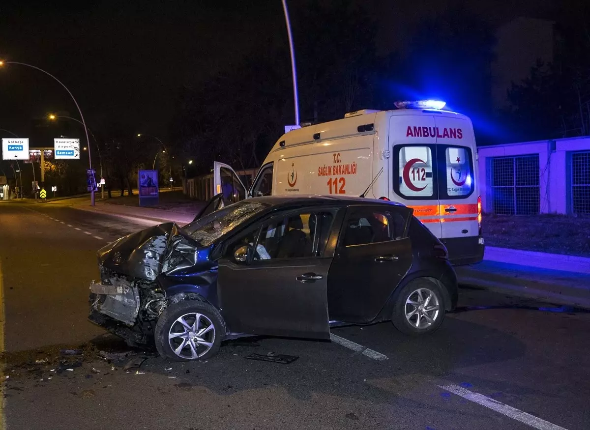 Başkentte Trafik Kazası: 1 Yaralı