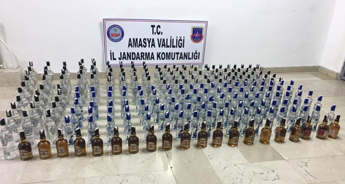 Amasya Merkezli Kaçak İçki Operasyonunda 18 Tutuklama