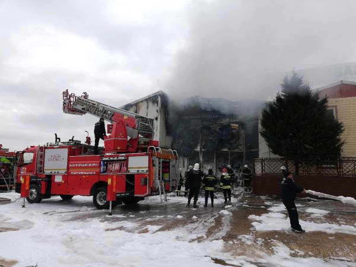 Gaziantep\'te Ambalaj Fabrikasında Yangın