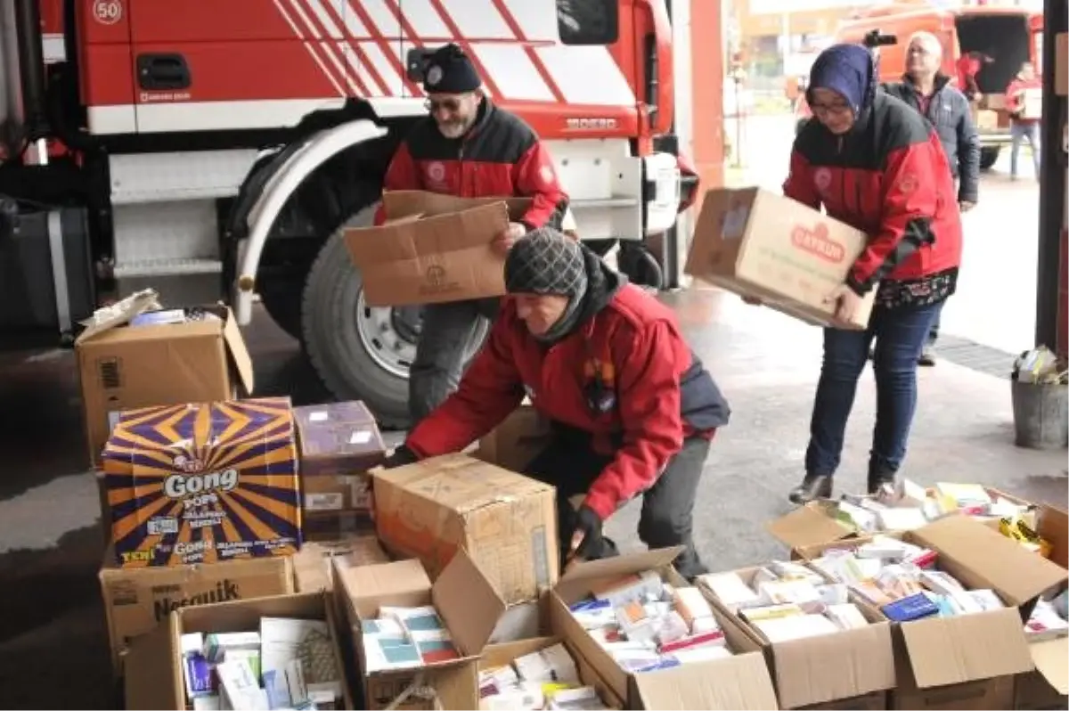 İtfaiyecilerin Topladığı Binlerce İlaç Hatay\'da İhtiyacı Olanlara Gönderilecek