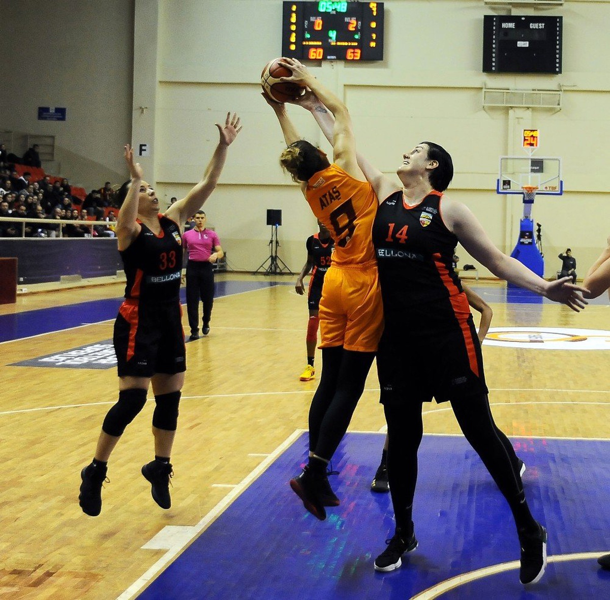 Kadınlar Basketbol Süper Ligi: Galatasaray: 75 - B. Kayseri Basketbol: 69