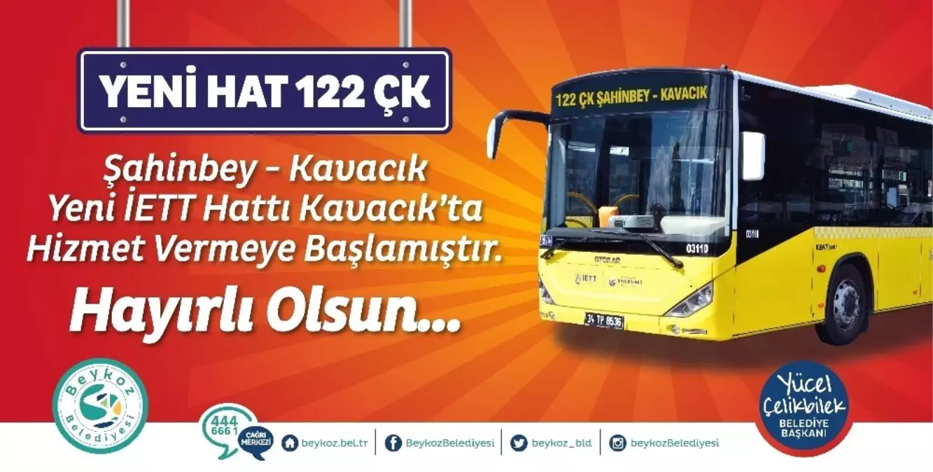 122 Çk Kavacık-Çekmeköy-Şahinbey Seferlere Başladı