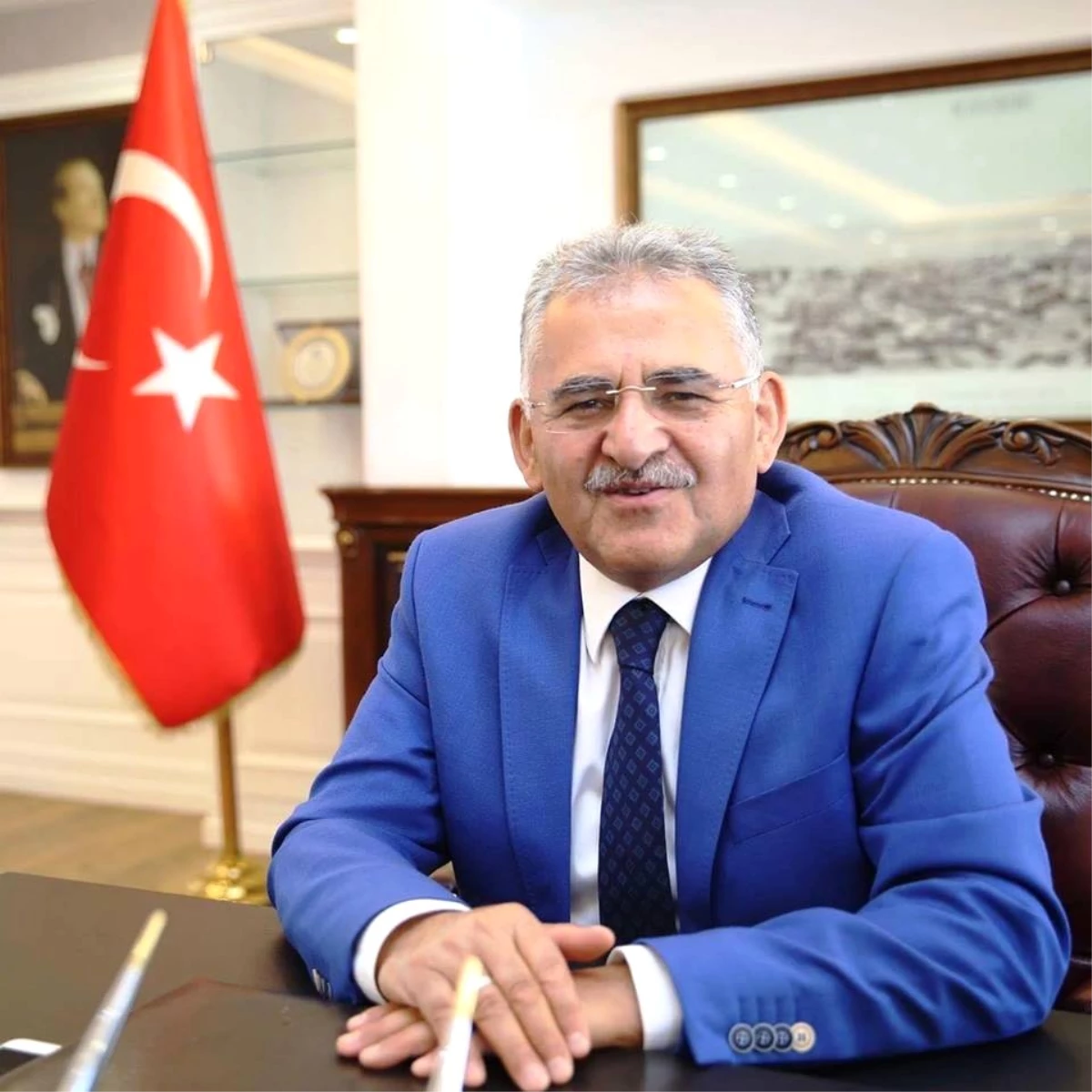 Başkan Memduh Büyükkılıç, Prof. Dr. Mustafa Başaran ile Prof. Dr. Günay Erpul\'u Tebrik Etti