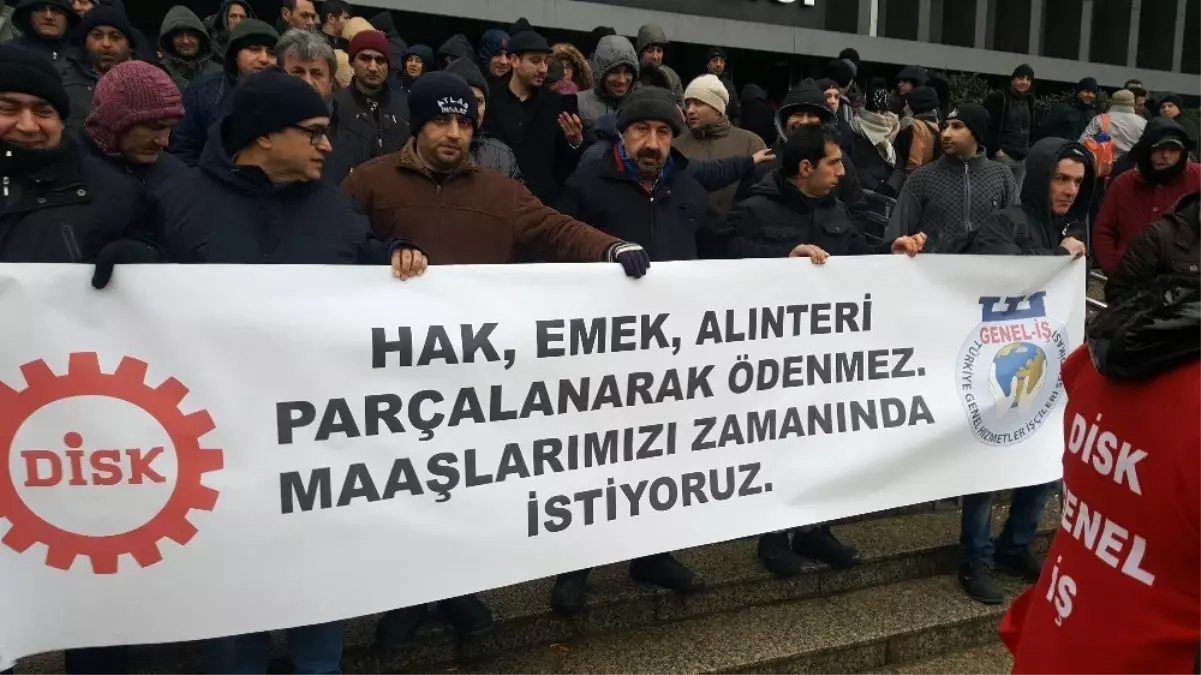 Şişli Beledyesi\'nde Maaşlarını Alamayan İşçiler İş Bırakma Eylemine Başladı