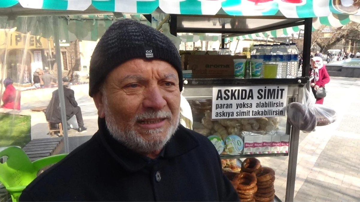 Bursa\'da Askıda Simit Uygulaması